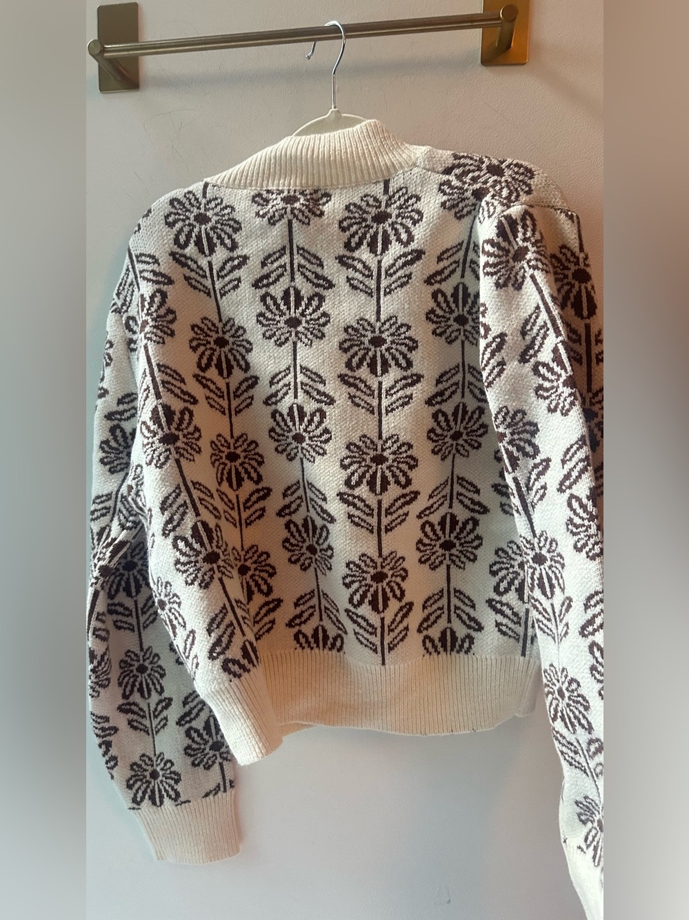 &merci, large floral sweater